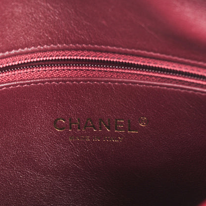 Chanel Lambskin Chevron Large Camera Case Burgundy 6 of 7