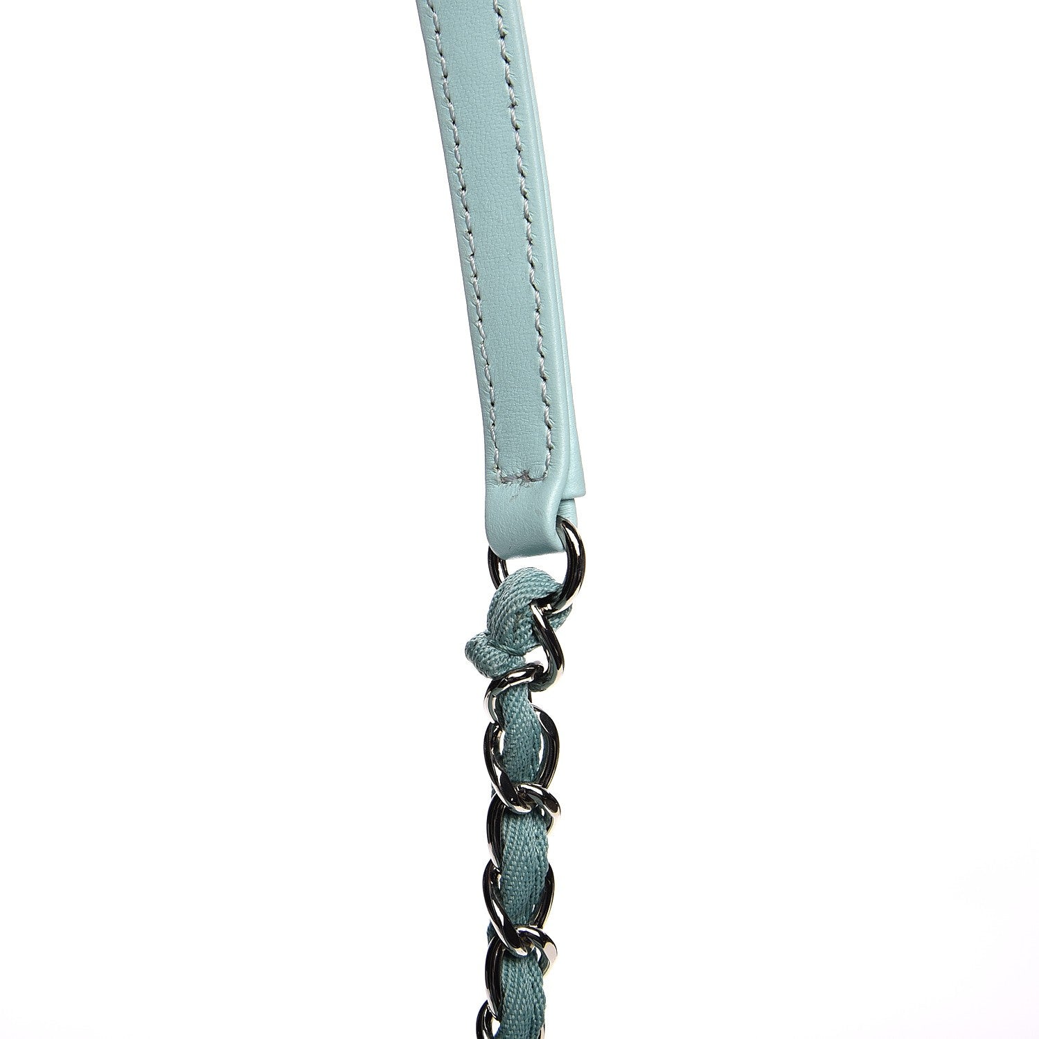 Chanel Woven Straw Raffia Deauville Mini Tote Turquoise 9 of 15