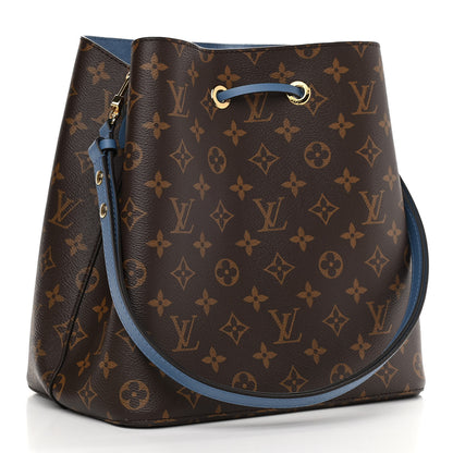 Louis Vuitton Monogram Neonoe MM Blue Jean 3 of 10