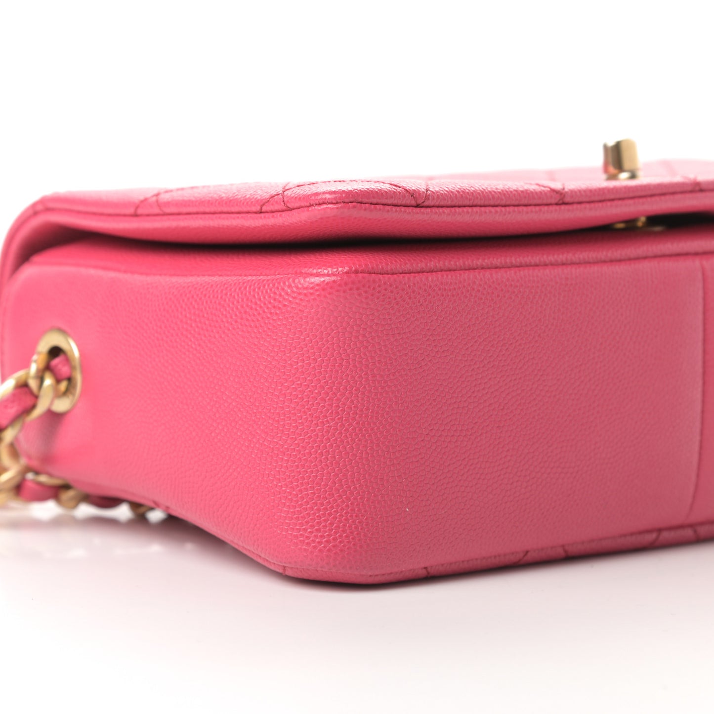 Caviar Quilted Small Fashion Therapy Flap Bag Pink