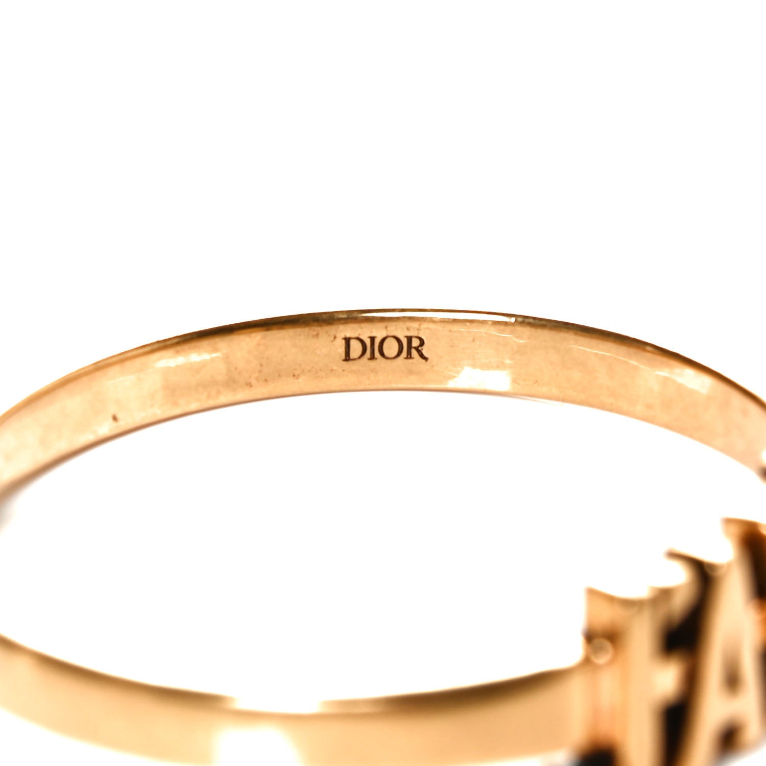 Christian Dior Metal J'Adior Bracelet Cuff Gold 3 of 4