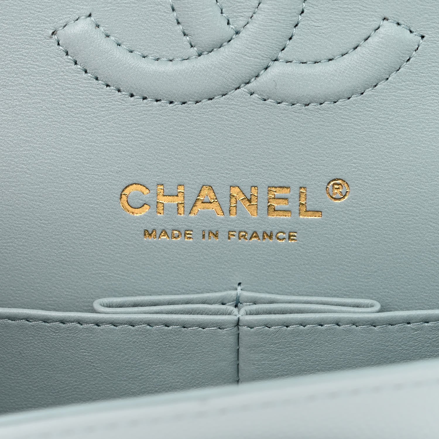 Chanel Caviar Quilted Small Double Flap Light Blue 6 of 11