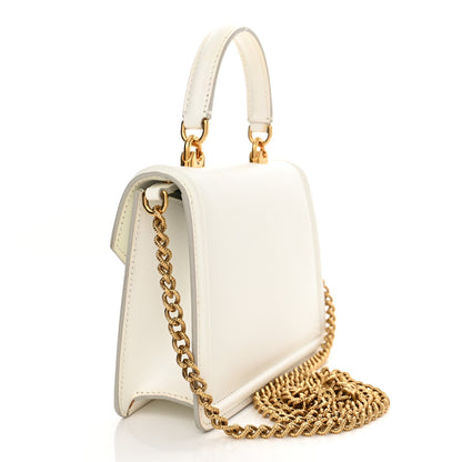 Dolce & Gabbana Smooth Calfskin Small Devotion Envelope Top Handle Bag White 3 of 18
