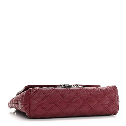 Marc Jacobs Lacquered Lambskin Quilted The Large Single Flap Bordeaux 4 of 9