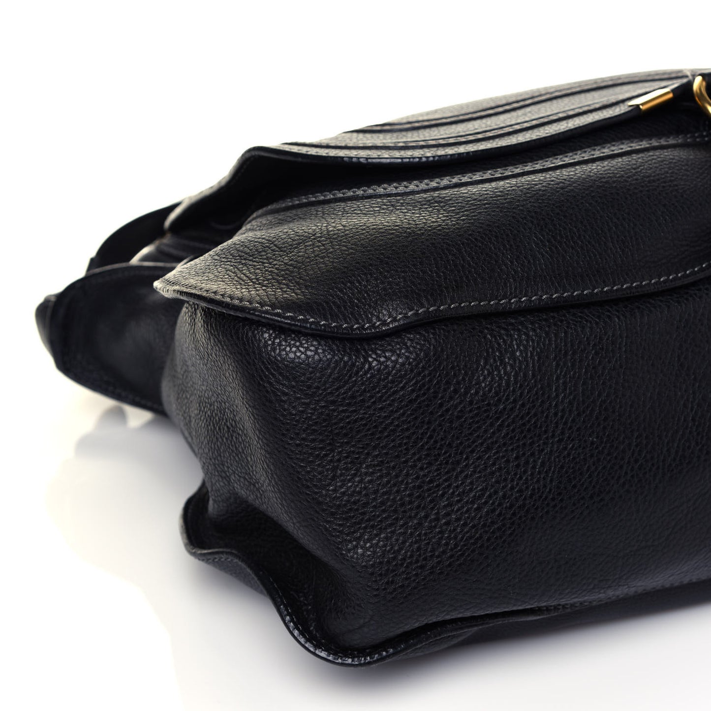 Calfskin Medium Marcie Satchel Black