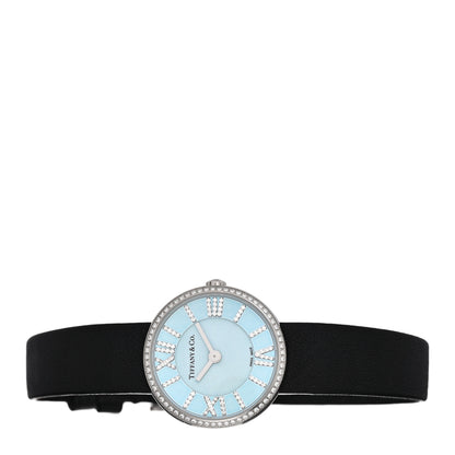 Tiffany Stainless Steel Calfskin Diamond Bezel 24mm Atlas 2-Hand Quartz Watch Tiffany Blue 2 of 4