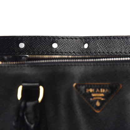 Prada Saffiano Medium Galleria Double Zip Tote Black 16 of 17