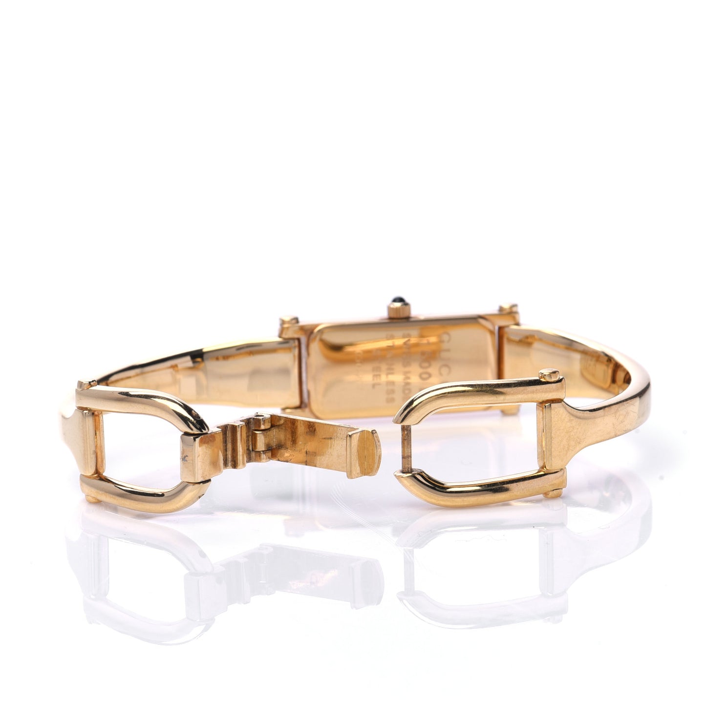 Stainless Steel Mother of Pearl 12mm 1500L Horsebit Quartz Watch