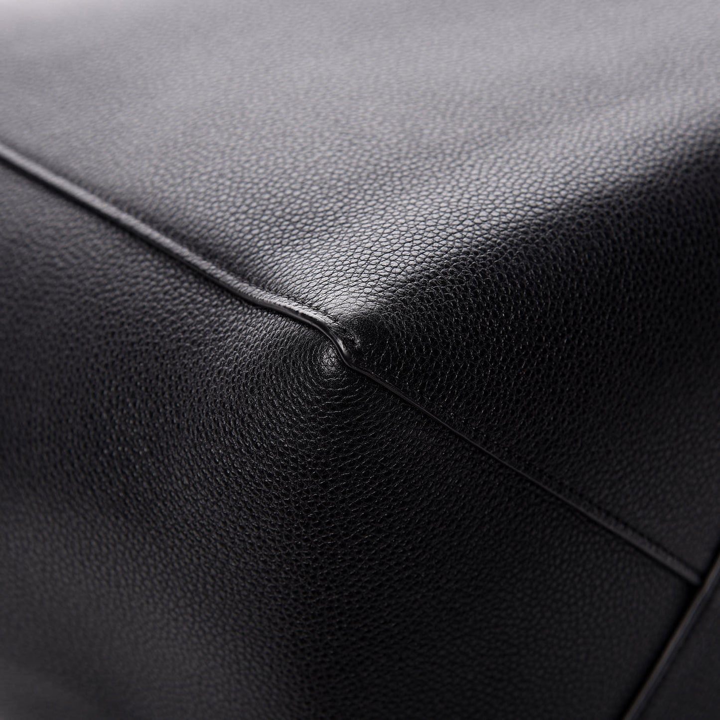Soft Grained Calfskin Small Belt Cabas Phantom Black