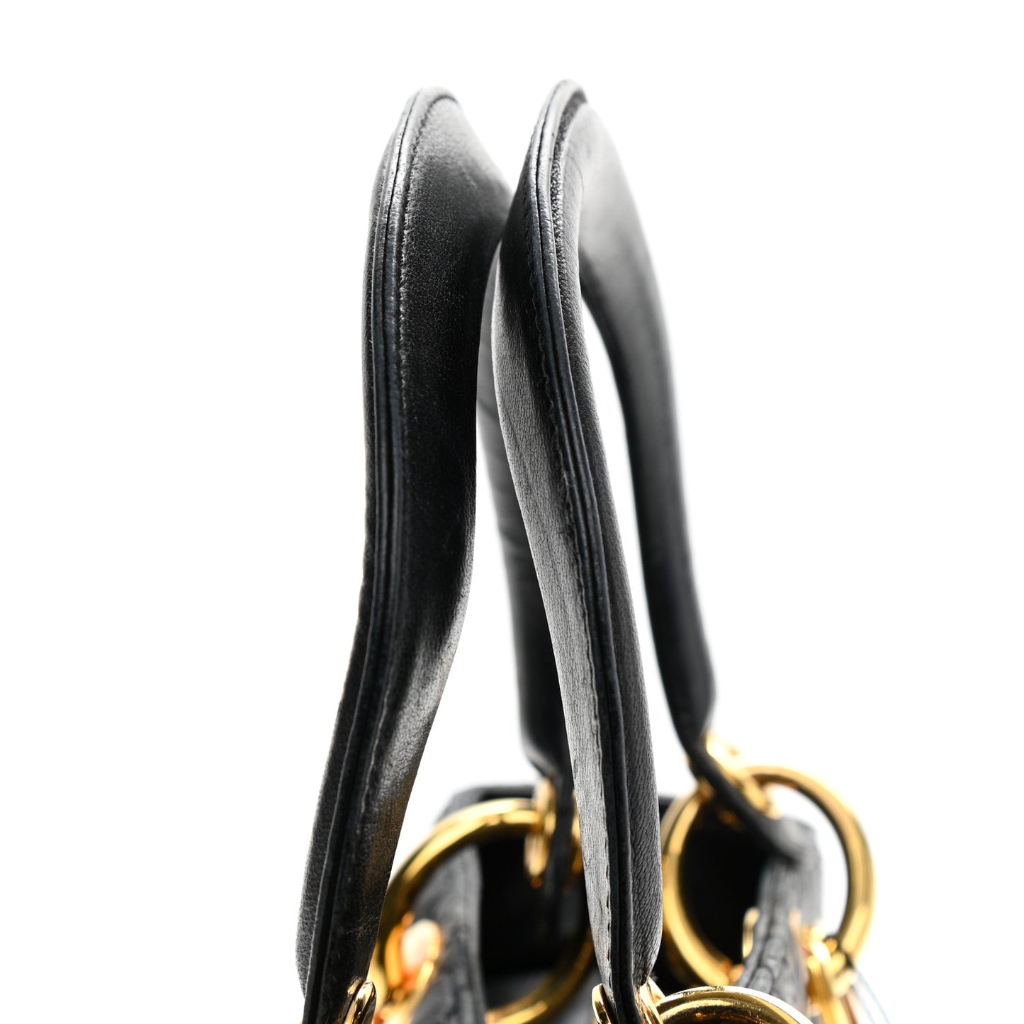 Lambskin Cannage Medium Lady Dior Black