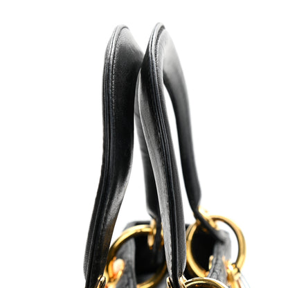 Christian Dior Lambskin Cannage Medium Lady Dior Black 13 of 13