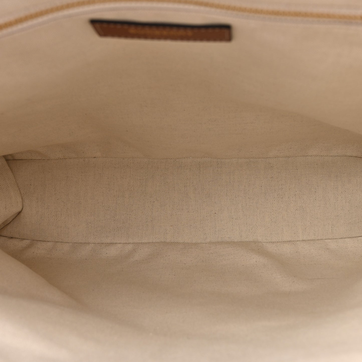 Vintage Check Calfskin Kane Tote Bag Beige Brown