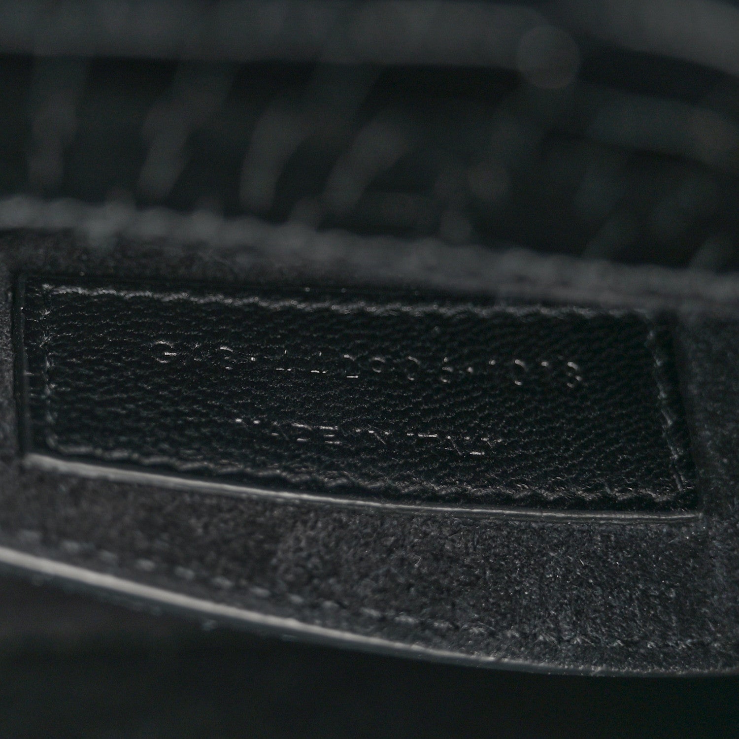 Saint Laurent Calfskin Crocodile Embossed Medium Monogram Sunset Black 8 of 12