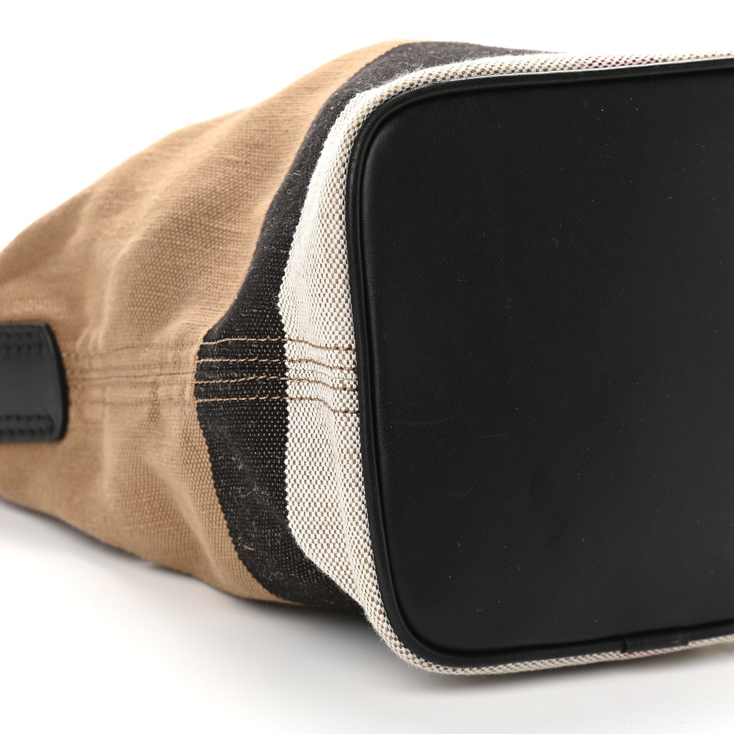 Canvas Mega Check Mini Ashby Tassel Crossbody Black