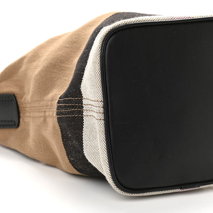 Burberry Canvas Mega Check Mini Ashby Tassel Crossbody Black 10 of 11