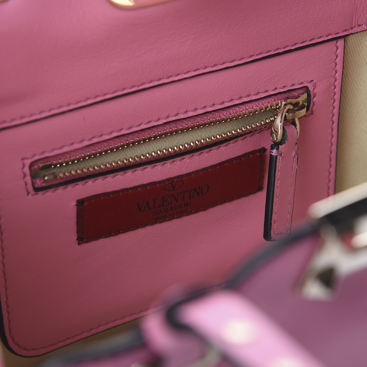 Valentino Garavani Vitello Mini Rockstud Tote Ninphea 7 of 8