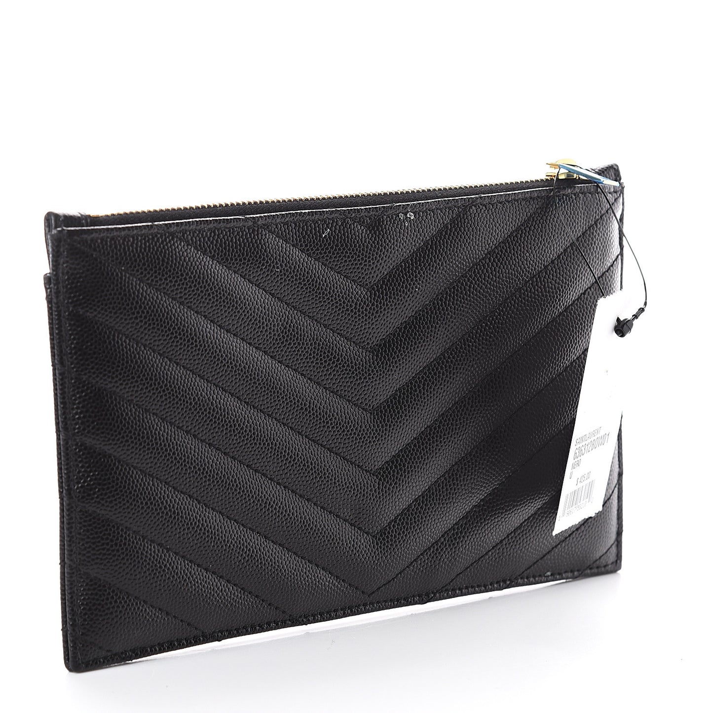 Grain De Poudre Chevron Monogram Bill Pouch Black