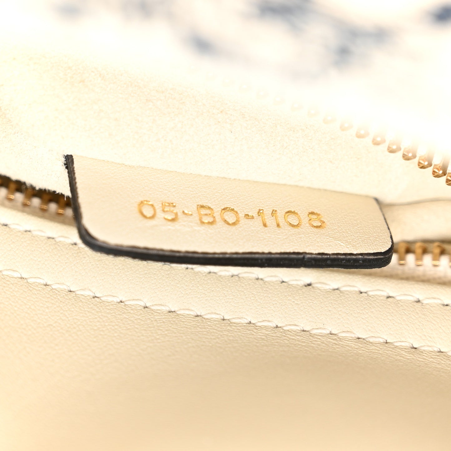 Calfskin Toile de Jouy Mini Lady Dior Blue