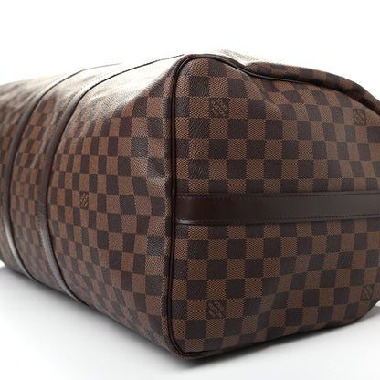Louis Vuitton Damier Ebene Keepall Bandouliere 55 10 of 11