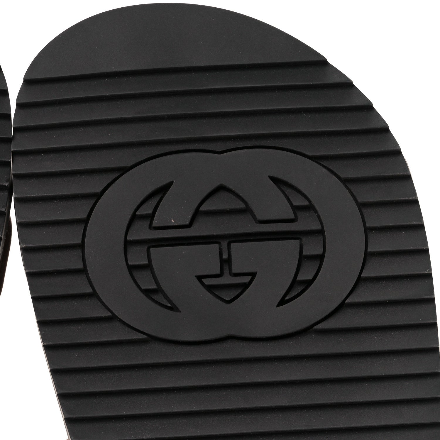 Gucci Monogram Kid Scamosciato Double G Womens Dad Sandals 35 Beige Ebony New Acero 7 of 10