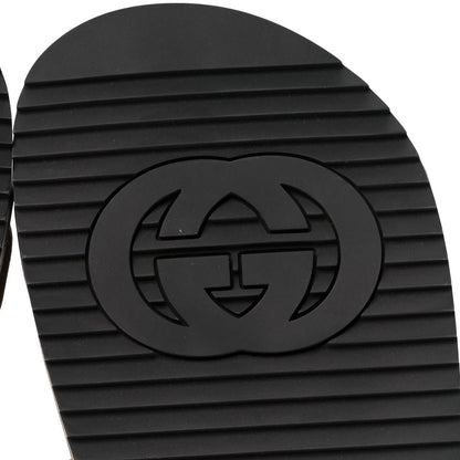 Gucci Monogram Kid Scamosciato Double G Womens Dad Sandals 35 Beige Ebony New Acero 7 of 10