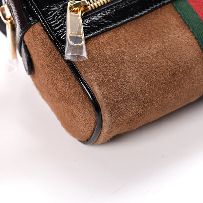 Gucci Suede Small Ophidia Belt Bag 85 34 Brown 10 of 13