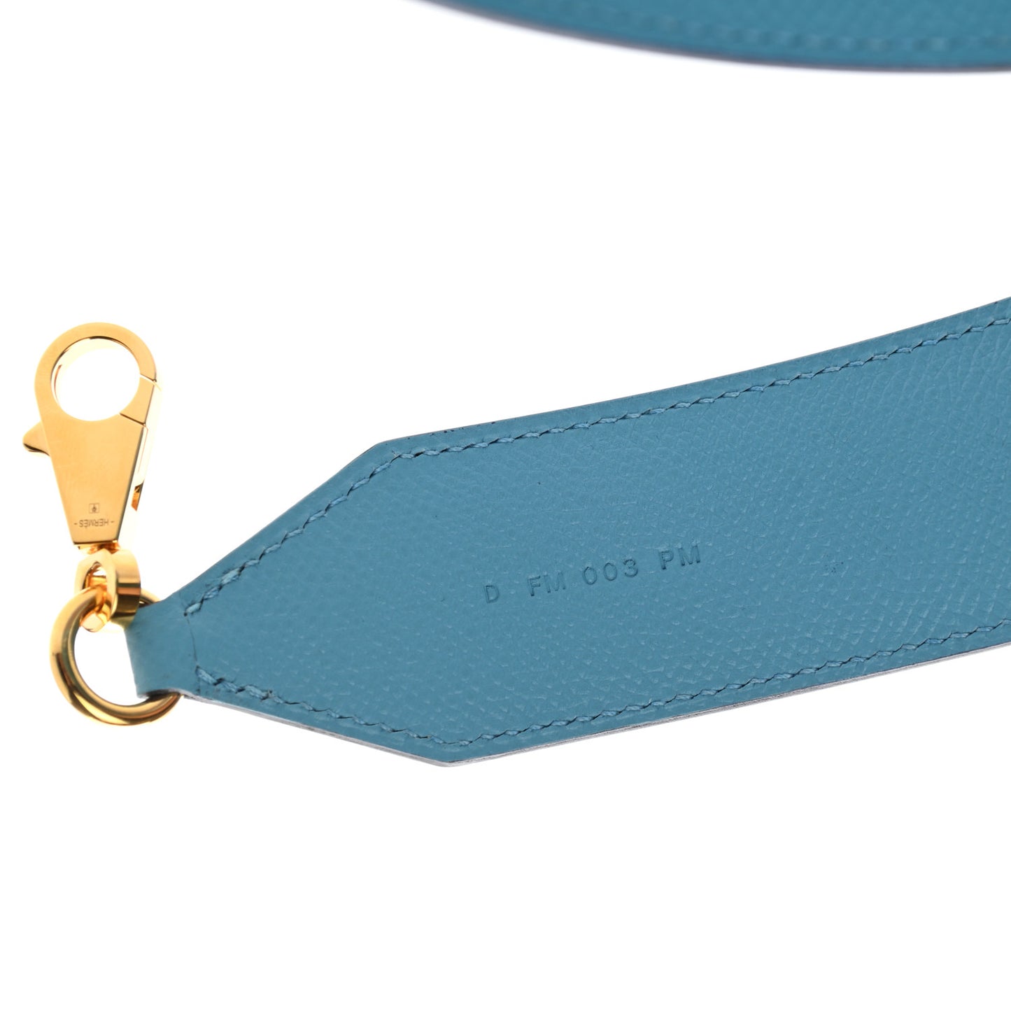 Epsom 40mm Hexagone Tressage Shoulder Strap Bleu De Nord Rouge De Coeur Gold