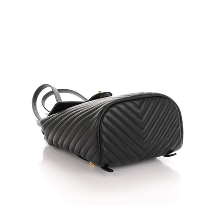 Chanel Calfskin Chevron Quilted Small Urban Spirit Backpack Black 5 of 8