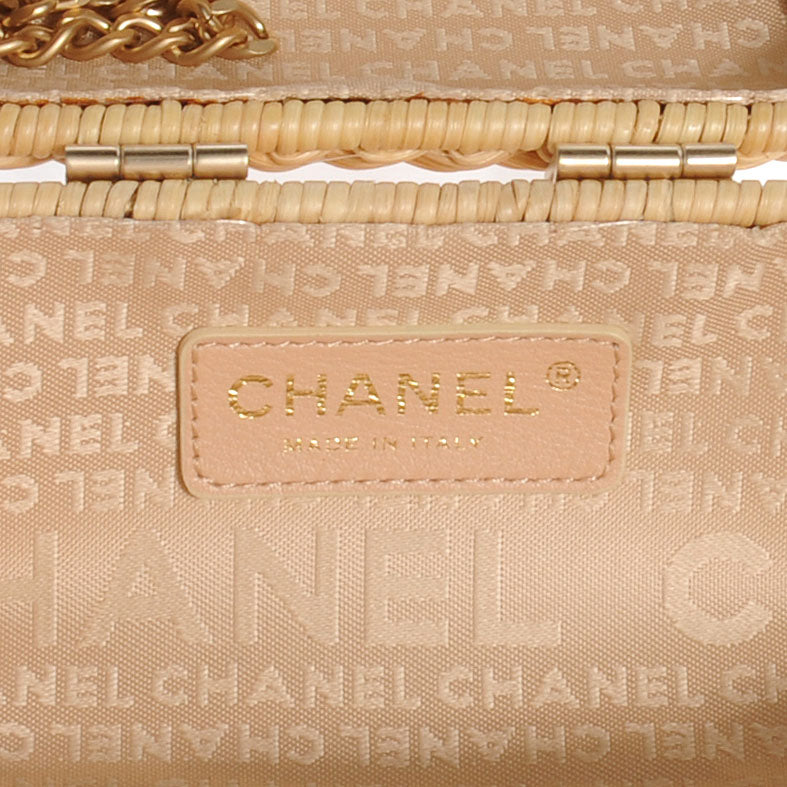 Chanel Rattan Heart Basket Shoulder Bag 6 of 7