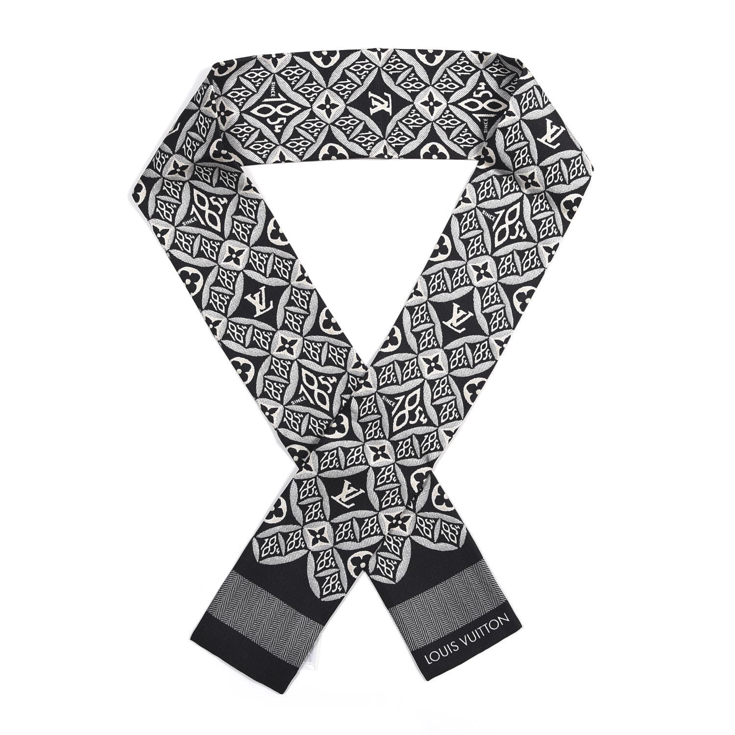 Louis Vuitton Silk Since 1854 Bandeau Black 1 of 4