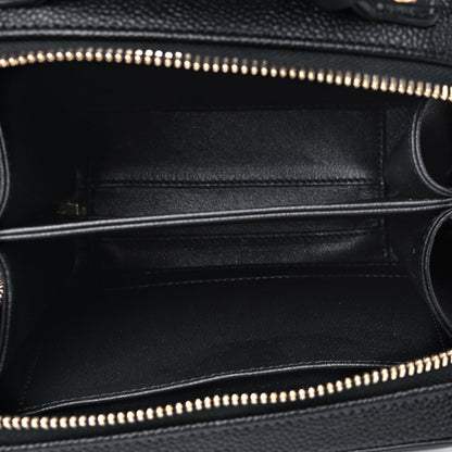 Chanel Caviar Quilted Small CC Filigree Vanity Case Black 4 of 5