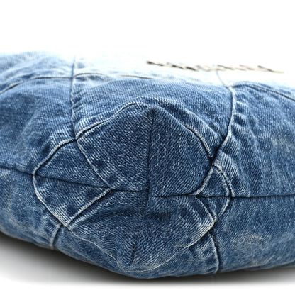 Chanel Denim Quilted Small Chanel 22 Blue 10 of 12