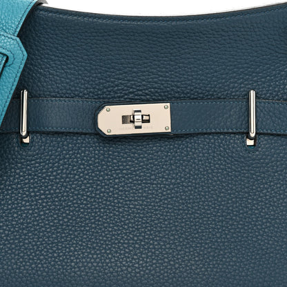 Hermes Taurillon Clemence Bi-Color Jypsiere 31 Colvert Turquoise 7 of 11