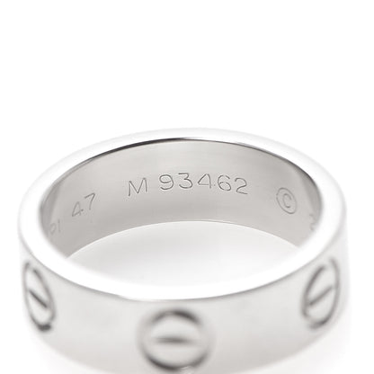 Cartier Platinum 5.5mm LOVE Ring 47 4 6 of 7