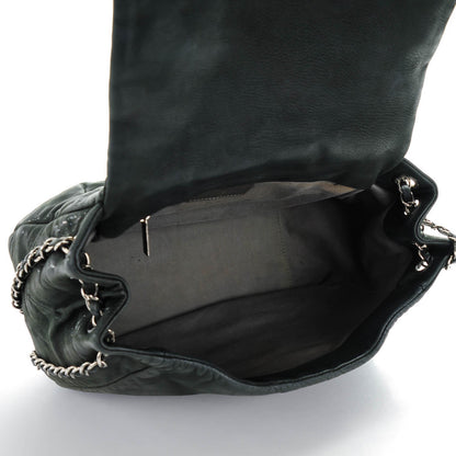 Chanel Iridescent Calfskin Glint Accordion Flap Black 5 of 8