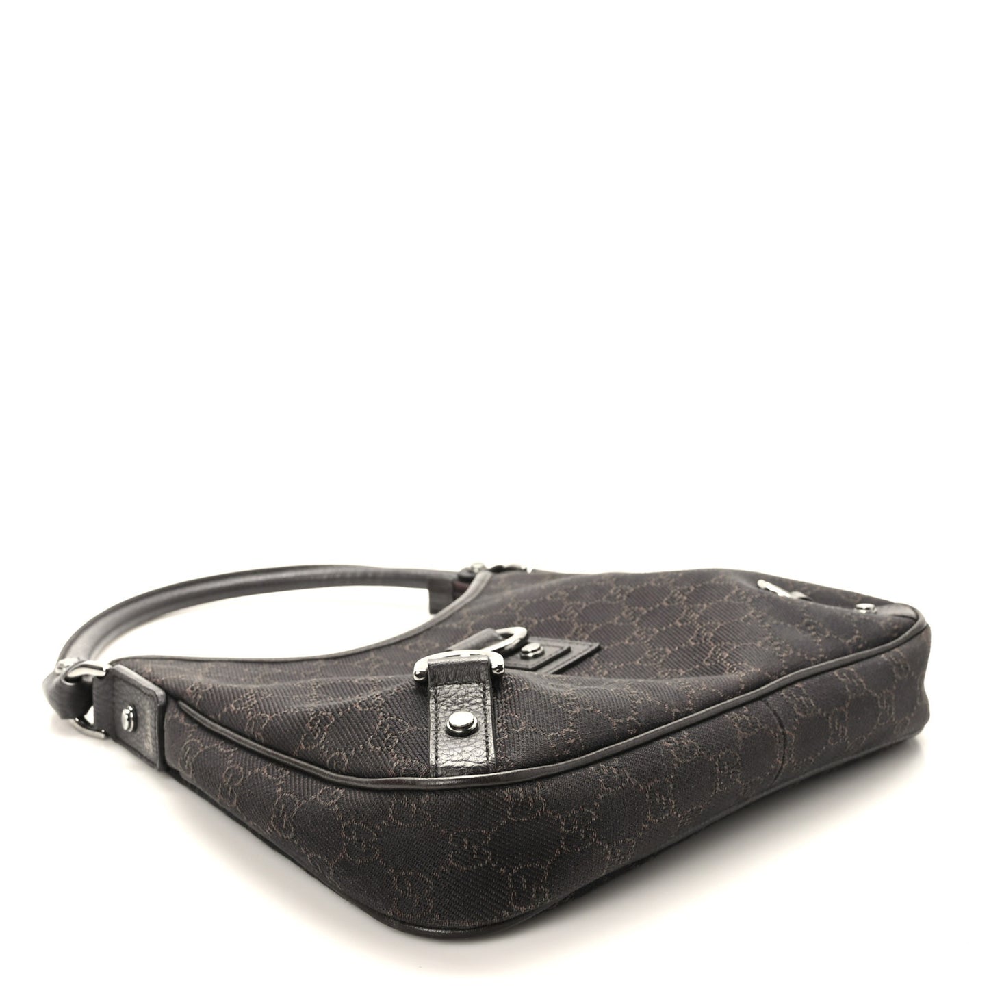 Denim Monogram Abbey D Ring Hobo Brown