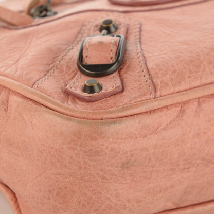 Balenciaga Agneau Classic Hardware Shoulder Bag Vieux Rose 5 of 9