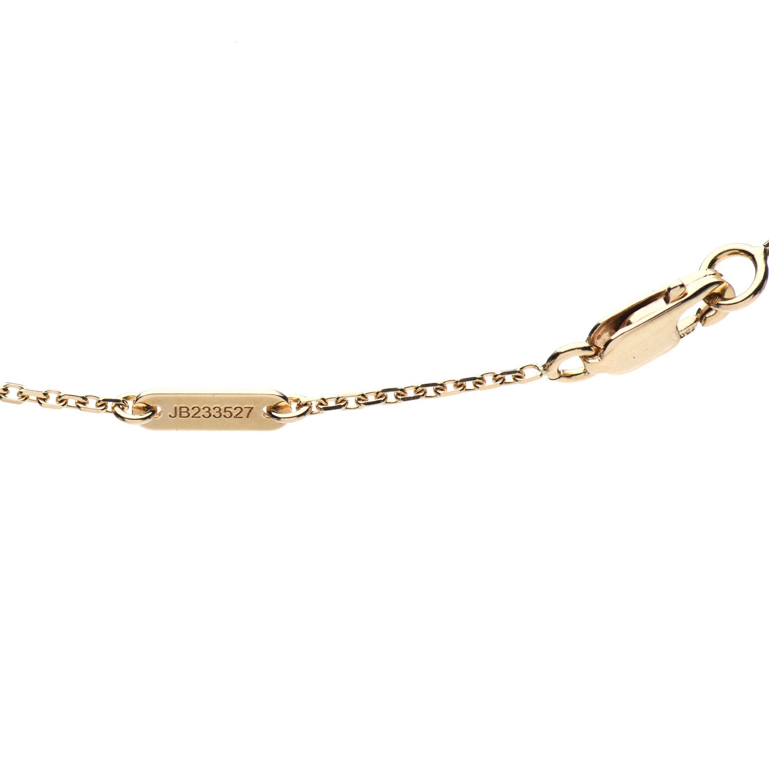 Van Cleef & Arpels 18K Yellow Gold Mother of Pearl Sweet Alhambra Pendant Necklace 5 of 6