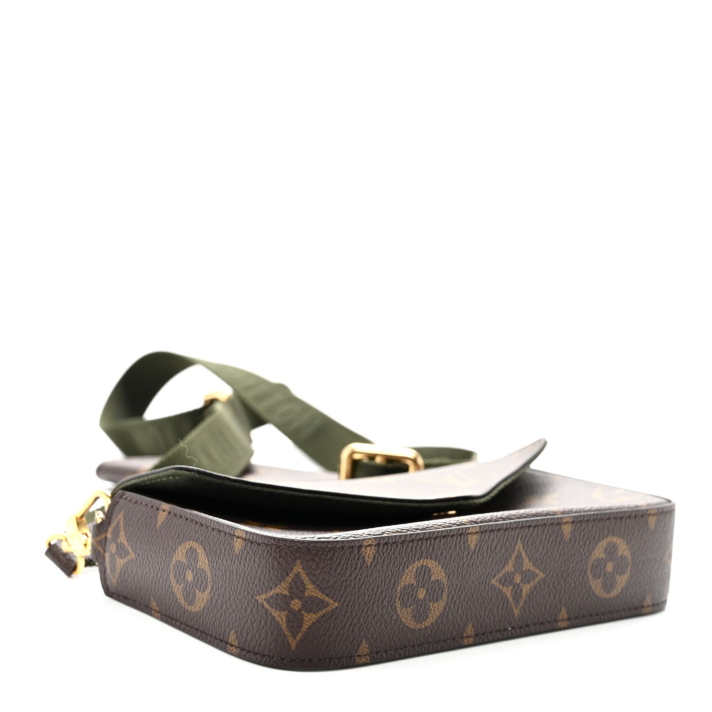 Monogram Felicie Strap & Go Kaki