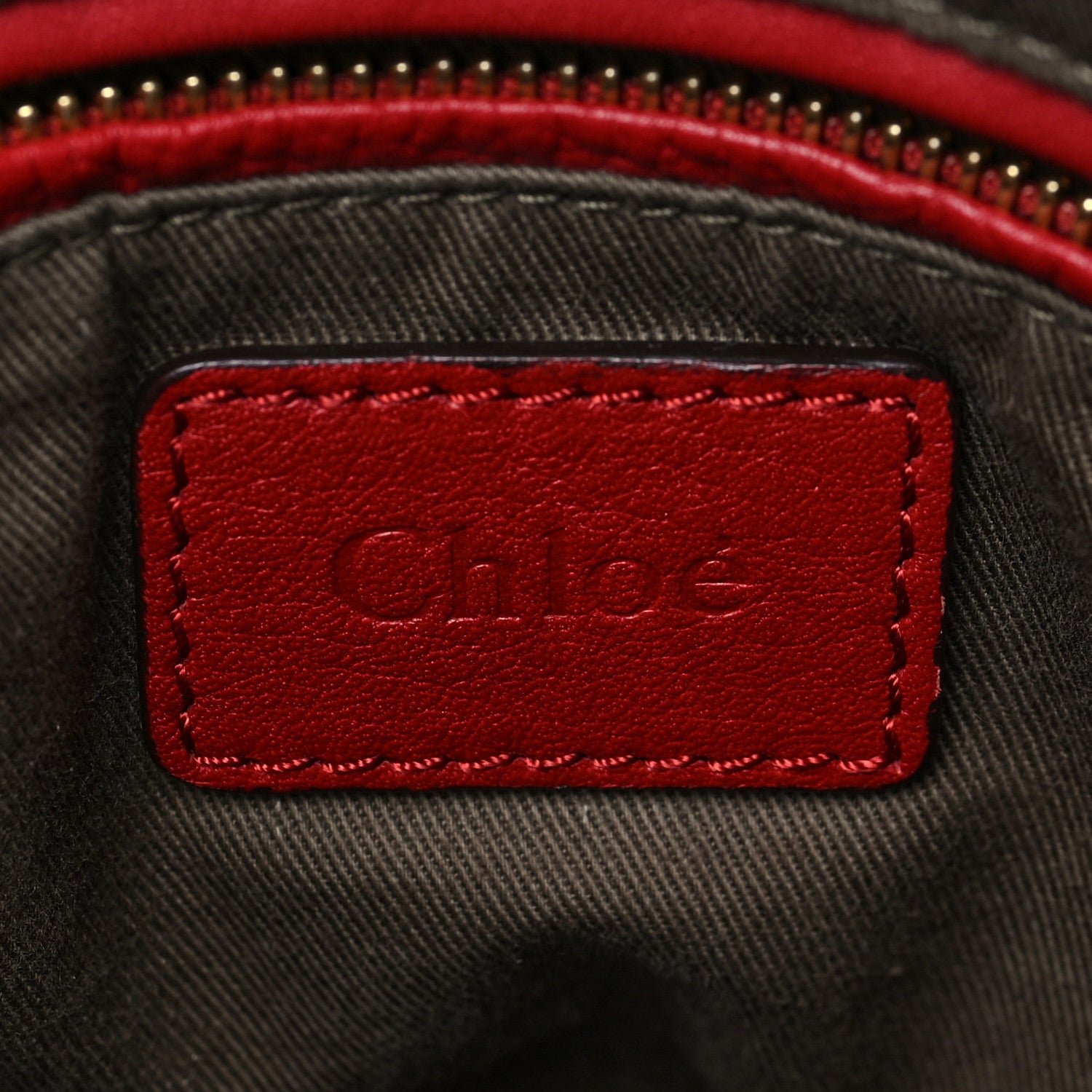 Chloe Calfskin Medium Marcie Satchel Red 6 of 7