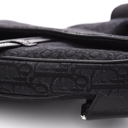 Christian Dior Oblique Mens Saddle Bag Black 5 of 9