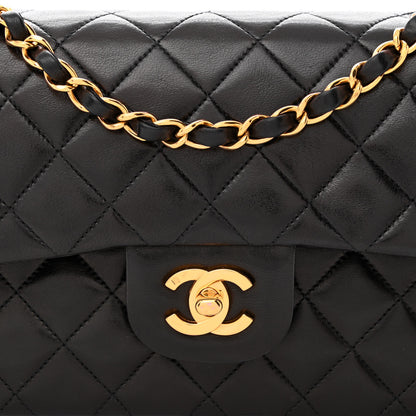 Chanel Lambskin Quilted Small Double Flap Black 8 of 15