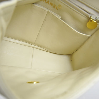 Chanel Lambskin Quilted Mini Flap Beige 7 of 13