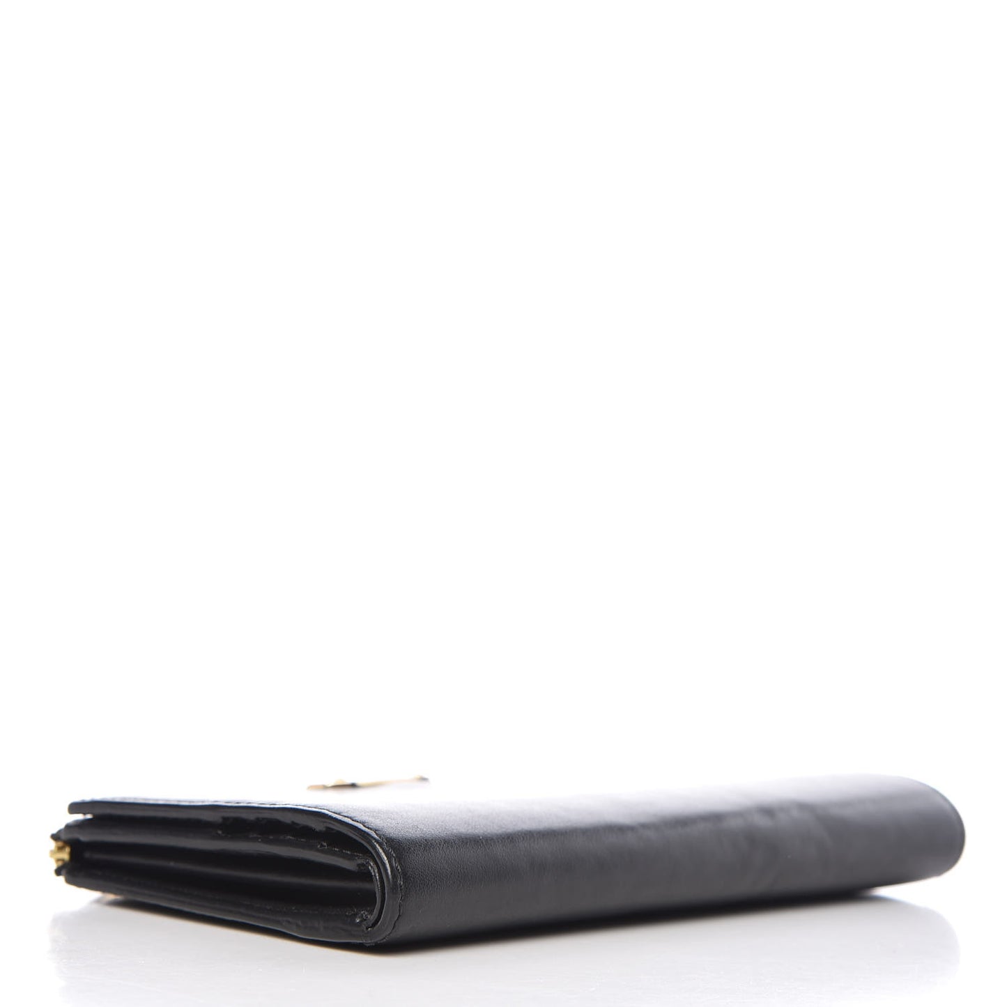 Signature Grain Calfskin Wallet Black