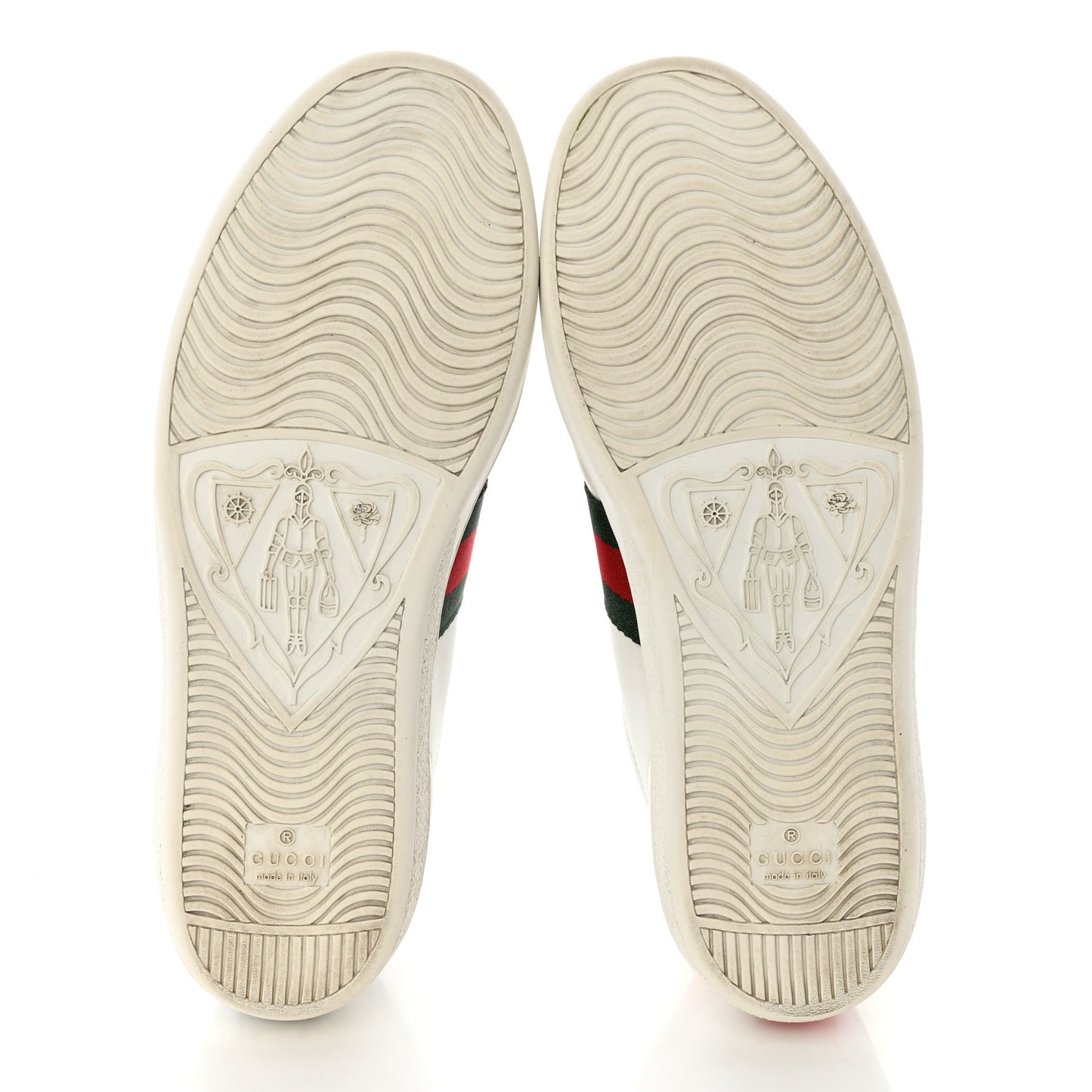 Calfskin Ayers Bee Embroidered Womens Ace Sneakers 39 White Green