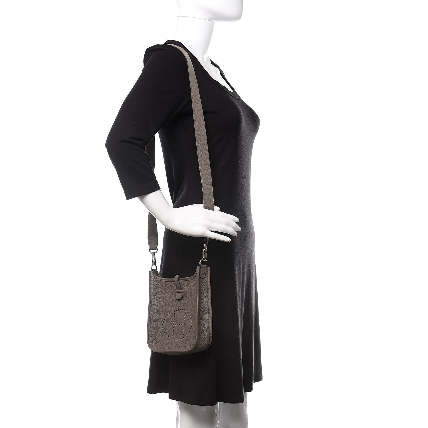Hermes Taurillon Clemence Evelyne TPM Etain 3 of 12