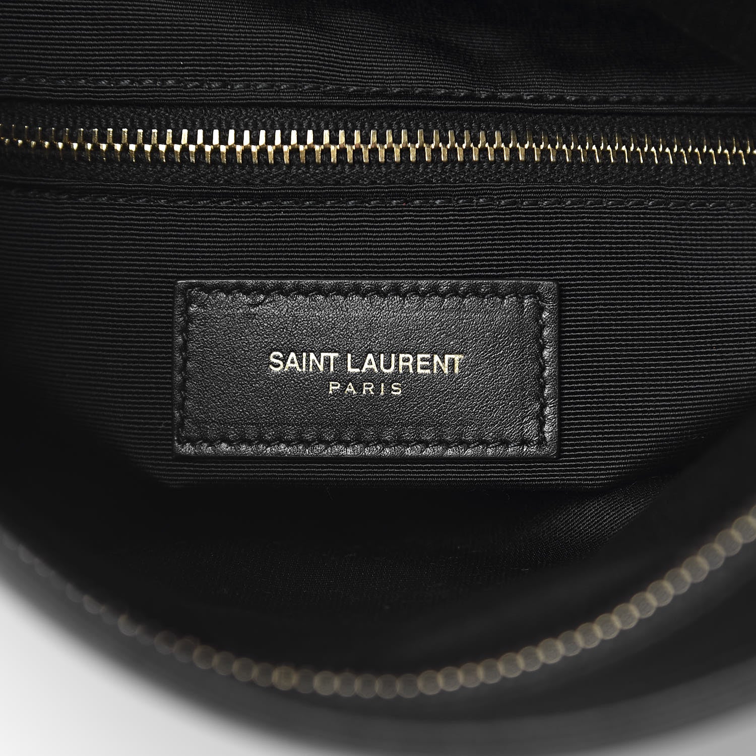 Saint Laurent Smooth Calfskin Letters Fold-Over Clutch Black 6 of 11
