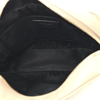 Saint Laurent Calfskin Matelasse Monogram Lou Camera Bag Dark Beige 6 of 14