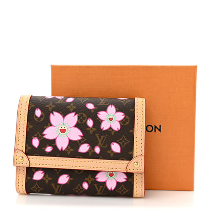 Louis Vuitton LV X TM Monogram Cherry Blossom Victorine Wallet Sakura Brown 8 of 8