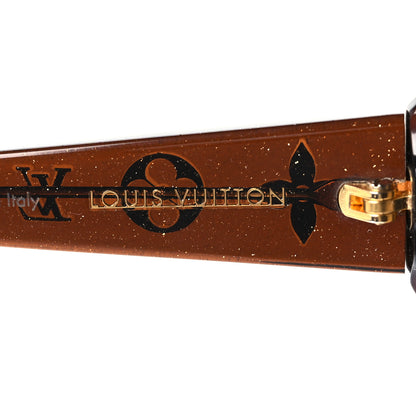 Louis Vuitton Acetate Obsession GM Sunglasses Z0459E Brown Glitter 7 of 8